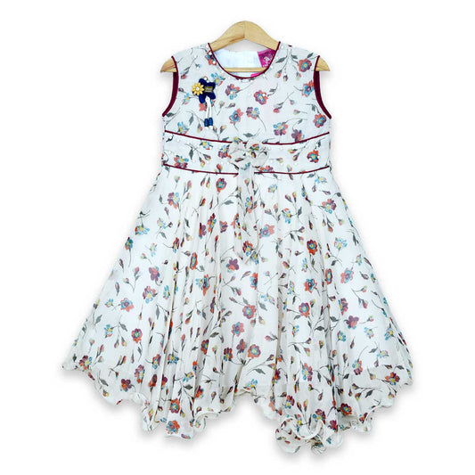 Printed Chiffon Frock