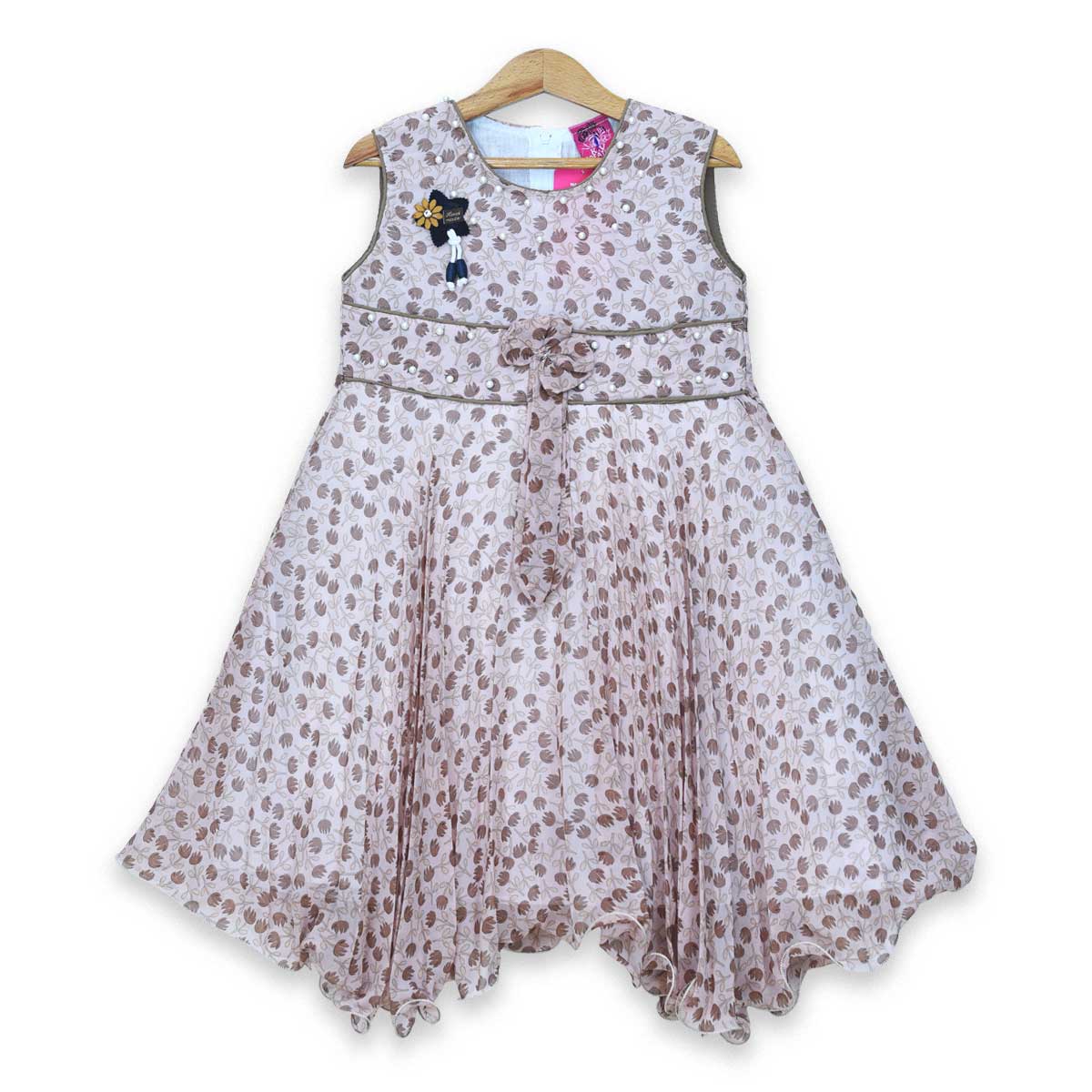 PRINTED CHIFFON FROCK