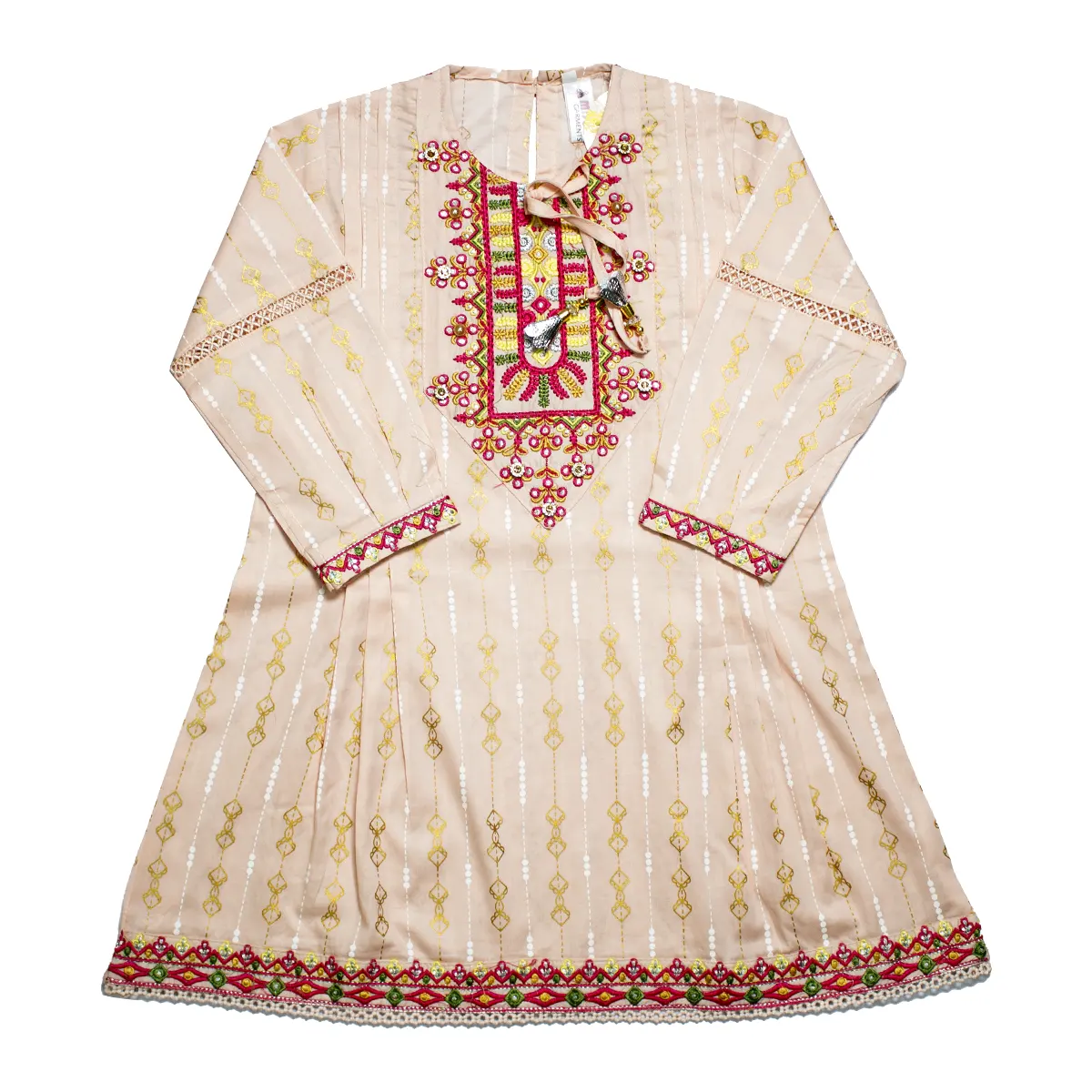 Cotton Embroidered Kurti 2Pc