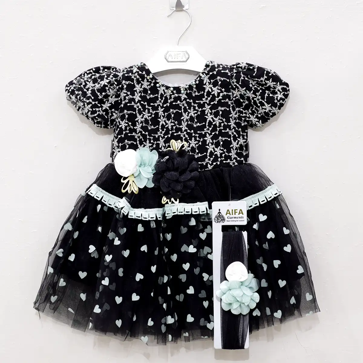 Black Net Frock (Set)